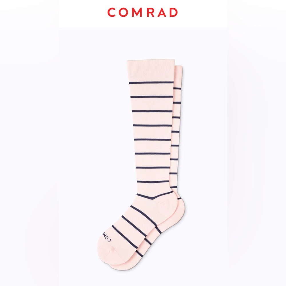 COMRAD - Knee-High Compression Socks – Stripes (20-30 mmHg) - NWT
